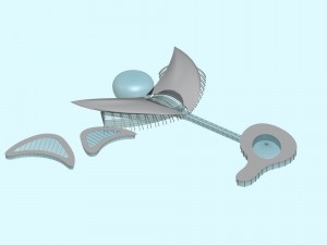 city planning office building fashion design - 576 3D Model