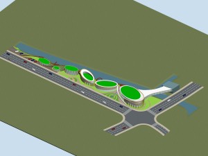 city planning office building fashion design - 578 3D Model