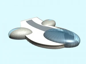 city planning office building fashion design - 582 3D Model