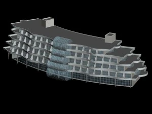 design della moda per l'edificio per uffici di pianificazione urbana - 583 Modello 3D