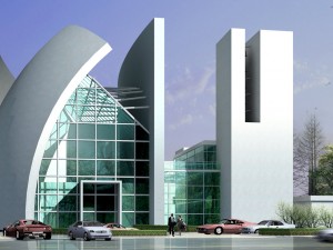 city planning office building fashion design - 589 3D Model