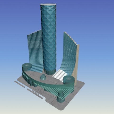 city planning office building fashion design - 594 Modèle 3D .c4d .max .obj .3ds .fbx .stl .blend 