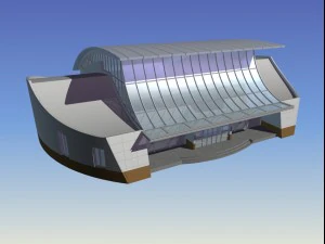 city planning office building fashion design - 595 3D Model