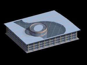 city planning office building fashion design - 612 3D Model