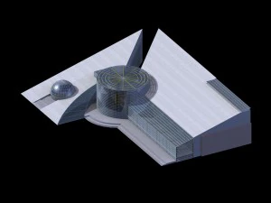 city planning office building fashion design - 614 3D Model