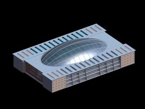 immeuble de bureaux d'urbanisme design de mode - 616 Modèle 3D