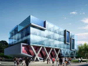 都市計画オフィスビルファッションデザイン - 620 3Dモデル