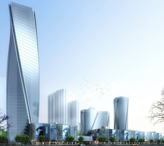 city planning office building fashion design - 630 Model 3D .c4d .max .obj .3ds .fbx .stl .blend