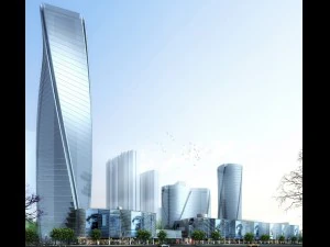 stadsplanning kantoorgebouw modeontwerp - 630 3D Model