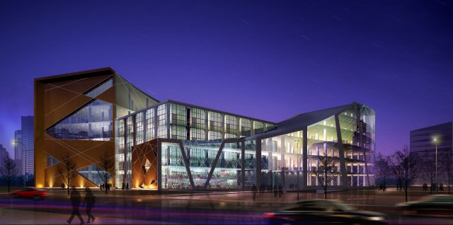 city planning office building fashion design - 636 3D Модель .c4d .max .obj .3ds .fbx .stl .blend