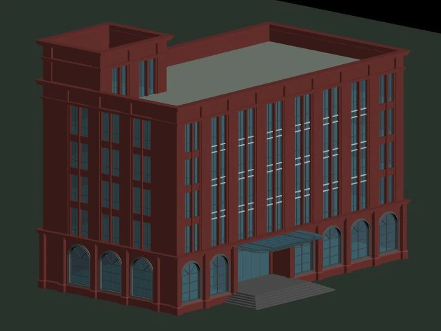 city planning office building fashion design - 640 3D Model .c4d .max .obj .3ds .fbx .stl .blend 