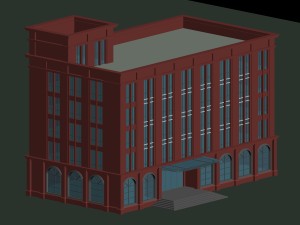 city planning office building fashion design - 640 3Dモデル