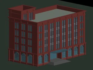 desain busana gedung perkantoran perencanaan kota - 640 Model 3D