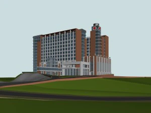 projektowanie mody biurowca urbanistyki - 643 Model 3D