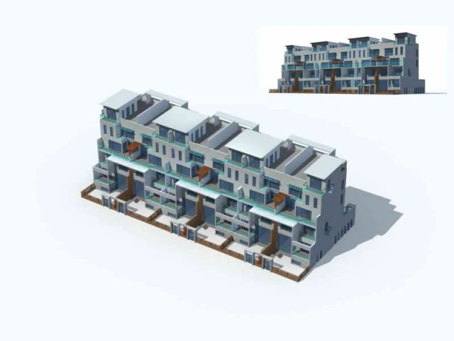 city - villa 11143 3D Model .c4d .max .obj .3ds .fbx .stl .blend