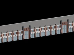 city planning fashionable commercial street office design - 03 3D Model