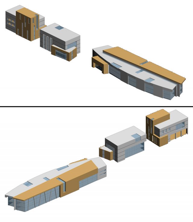 city planning fashionable commercial street office design - 06 3D Model .c4d .max .obj .3ds .fbx .stl .blend 
