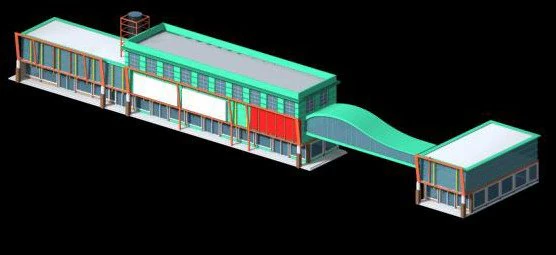 city planning fashionable commercial street office design - 08 3D Model .c4d .max .obj .3ds .fbx .stl .blend 