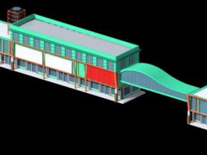 city planning fashionable commercial street office design - 08 Modello 3D