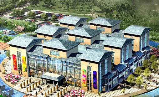 city planning fashionable commercial street office design - 10 3D Model .c4d .max .obj .3ds .fbx .stl .blend