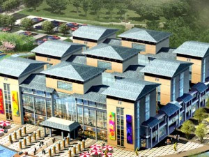 city planning fashionable commercial street office design - 10 3D Model