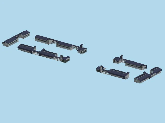 city planning fashionable commercial street office design - 16 3D Model .c4d .max .obj .3ds .fbx .stl .blend 