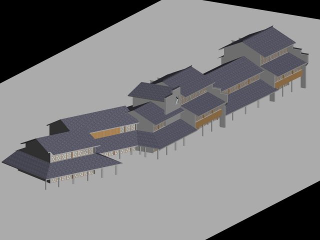 city planning fashionable commercial street office design - 18 3D मॉडल .c4d .max .obj .3ds .fbx .stl .blend 