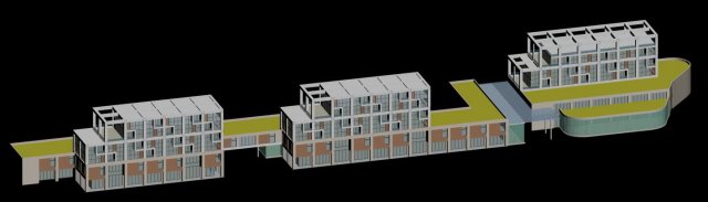 city planning fashionable commercial street office design - 28 3D Model .c4d .max .obj .3ds .fbx .stl .blend