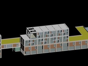 city planning fashionable commercial street office design - 28 3D 모델