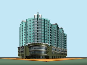 city planning fashionable commercial street office design - 29 3D Model
