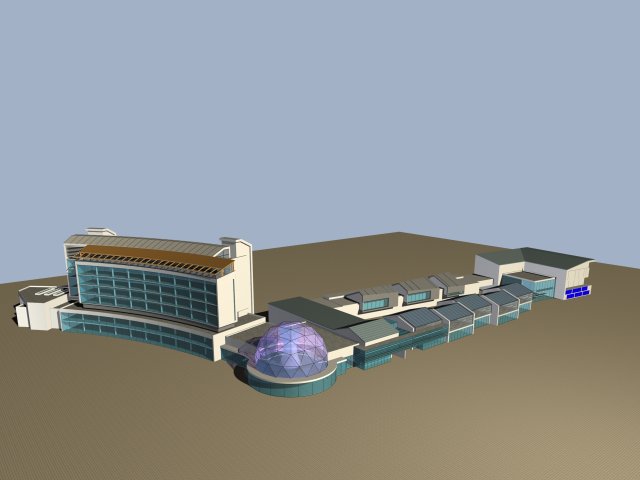 city planning fashionable commercial street office design - 34 3D Model .c4d .max .obj .3ds .fbx .stl .blend 