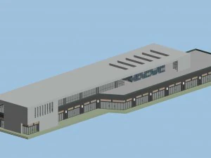 şehir planlama modaya uygun ticari cadde ofis tasarımı - 38 3D Model