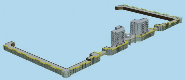 city planning fashionable commercial street office design - 39 3D मॉडल .c4d .max .obj .3ds .fbx .stl .blend 