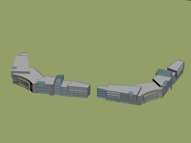 city planning fashionable commercial street office design - 40 3D Model .c4d .max .obj .3ds .fbx .stl .blend 