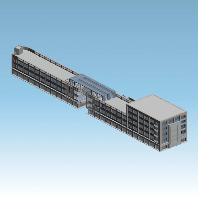 city planning fashionable commercial street office design - 42 3D Model .c4d .max .obj .3ds .fbx .stl .blend 