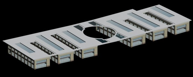city planning fashionable commercial street office design - 44 3D Model .c4d .max .obj .3ds .fbx .stl .blend 