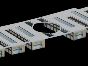 city planning fashionable commercial street office design - 44 3Dモデル