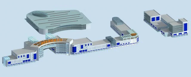 city planning fashionable commercial street office design - 46 3D Model .c4d .max .obj .3ds .fbx .stl .blend 