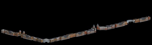 city planning fashionable commercial street office design - 54 3D 模型 .c4d .max .obj .3ds .fbx .stl .blend 