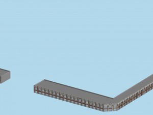 city planning fashionable commercial street office design - 57 3D Model