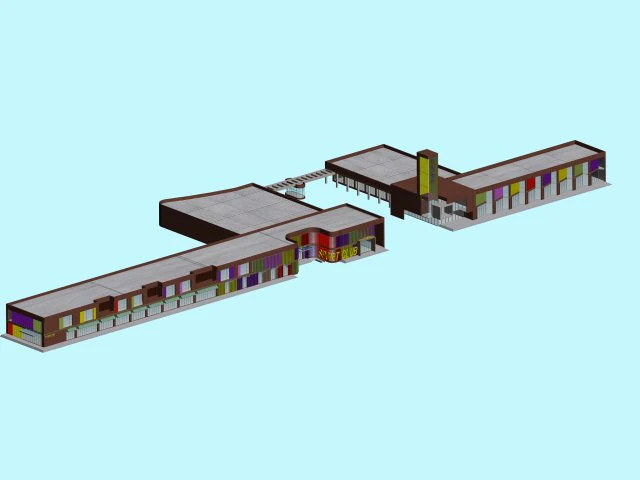 city planning fashionable commercial street office design - 58 3D Model .c4d .max .obj .3ds .fbx .stl .blend 