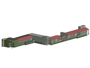 perencanaan kota desain kantor jalan komersial yang modis - 63 Model 3D