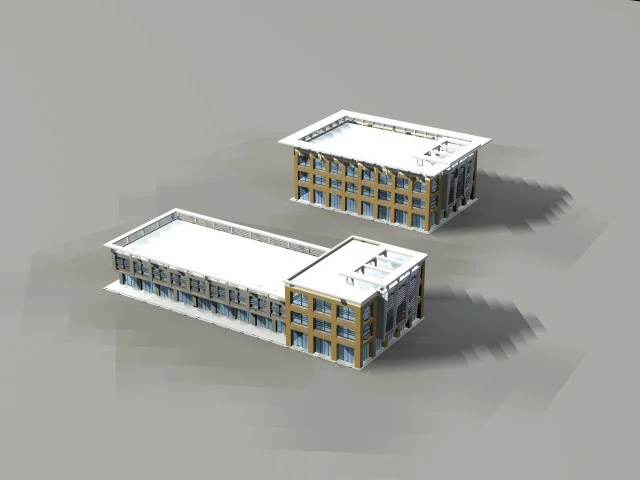 city planning fashionable commercial street office design - 64 3D Model .c4d .max .obj .3ds .fbx .stl .blend 