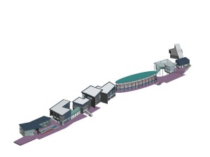 city planning fashionable commercial street office design - 67 3D Модель
