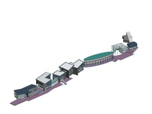 city planning fashionable commercial street office design - 67 3D Model