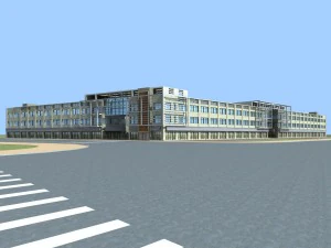 도시 계획 세련된 상업 거리 사무실 디자인 - 71 3D 모델