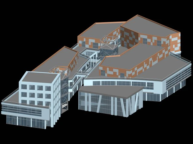city planning fashionable commercial street office design - 74 3D Model .c4d .max .obj .3ds .fbx .stl .blend 