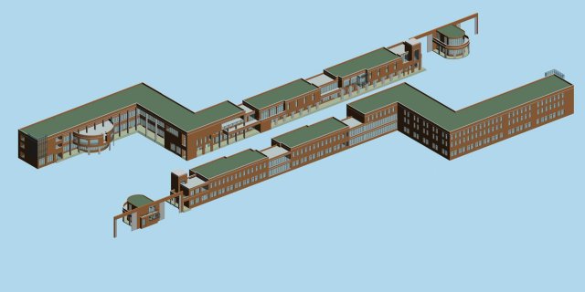 city planning fashionable commercial street office design - 76 3D Model .c4d .max .obj .3ds .fbx .stl .blend