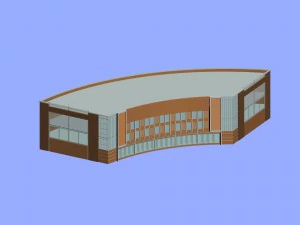 city planning fashionable commercial street office design - 78 3D Model
