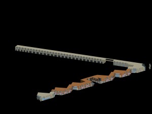 city planning fashionable commercial street office design - 79 3D Model